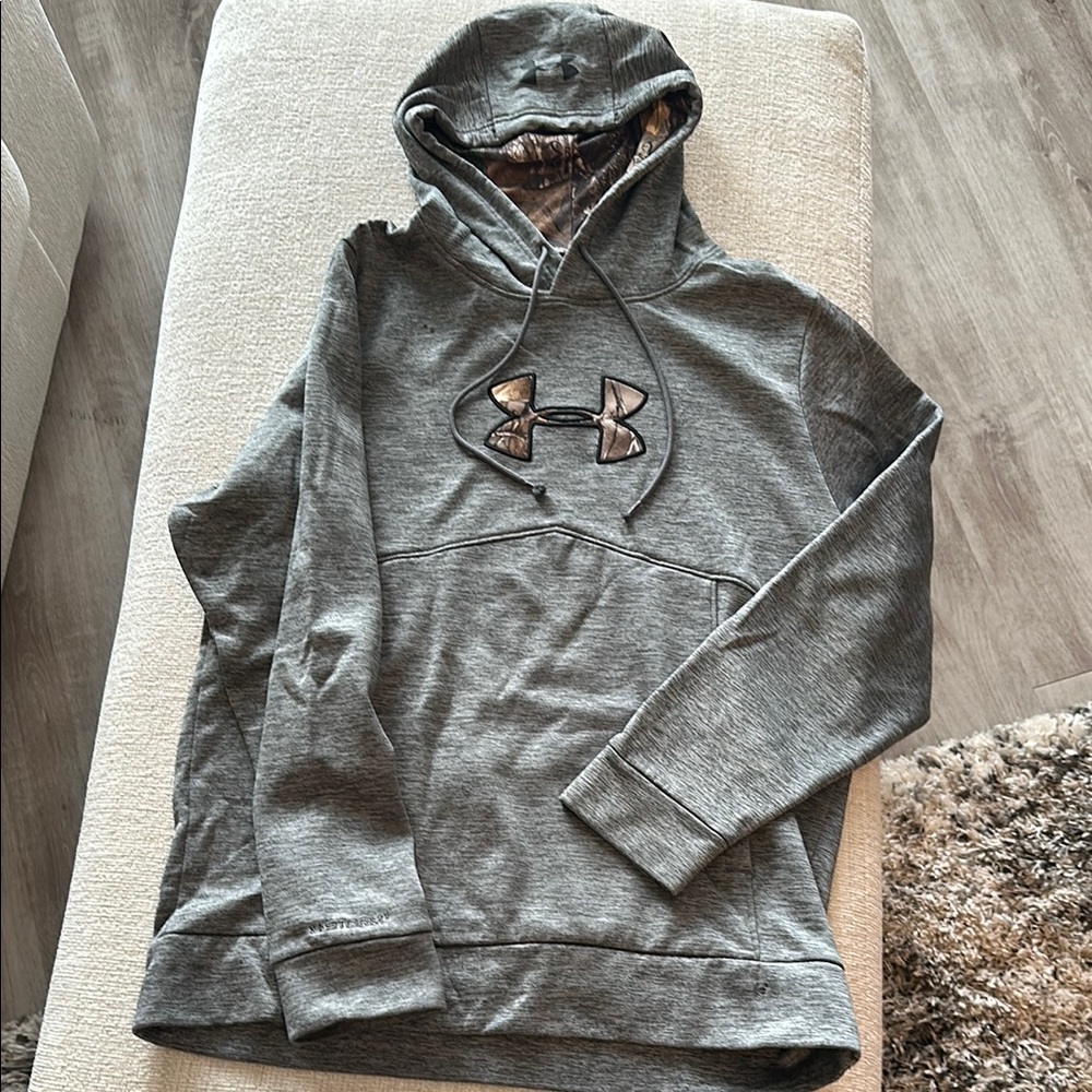 Under Armour Gray Hooded Sweatshirt